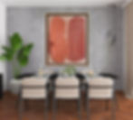"Summer Caves" Large Canvas Abstract Painting Original Modern Wall Art