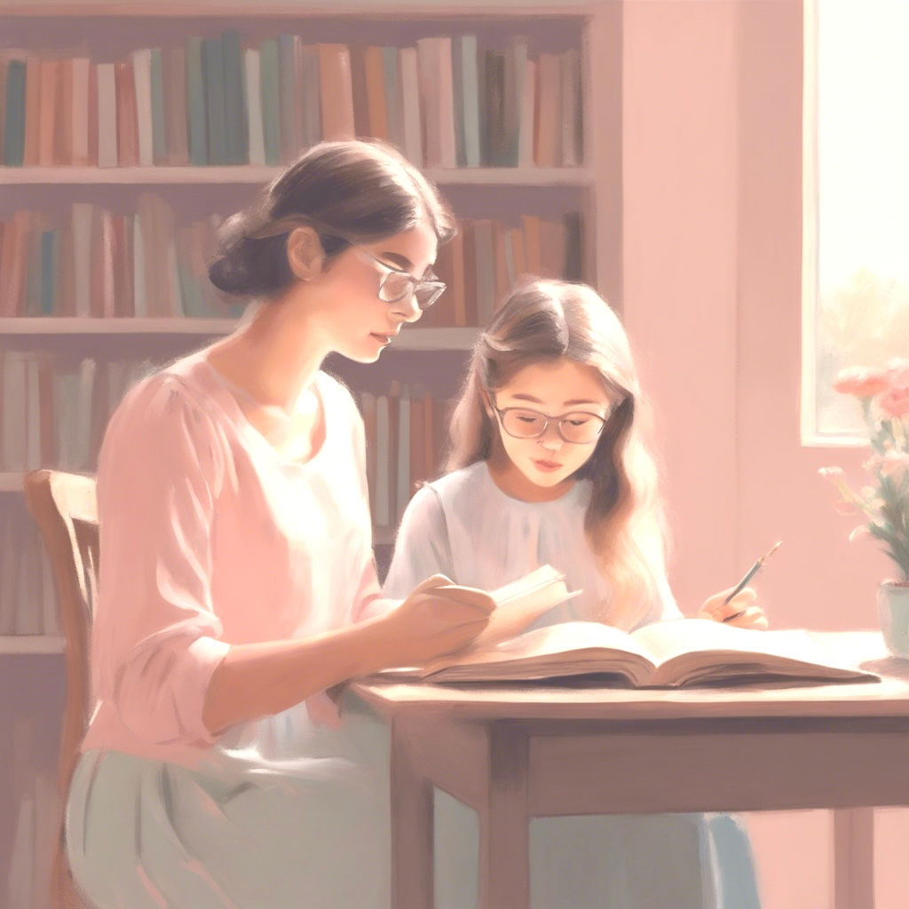 An LEP assessing a young girl for dyslexia.