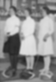 Zu Gast beim DFCD die starken Holländerinnen Jo de Boer, A. Admiraal-Meyerink und E. van Geuns-Brooks. (Foto 1931)