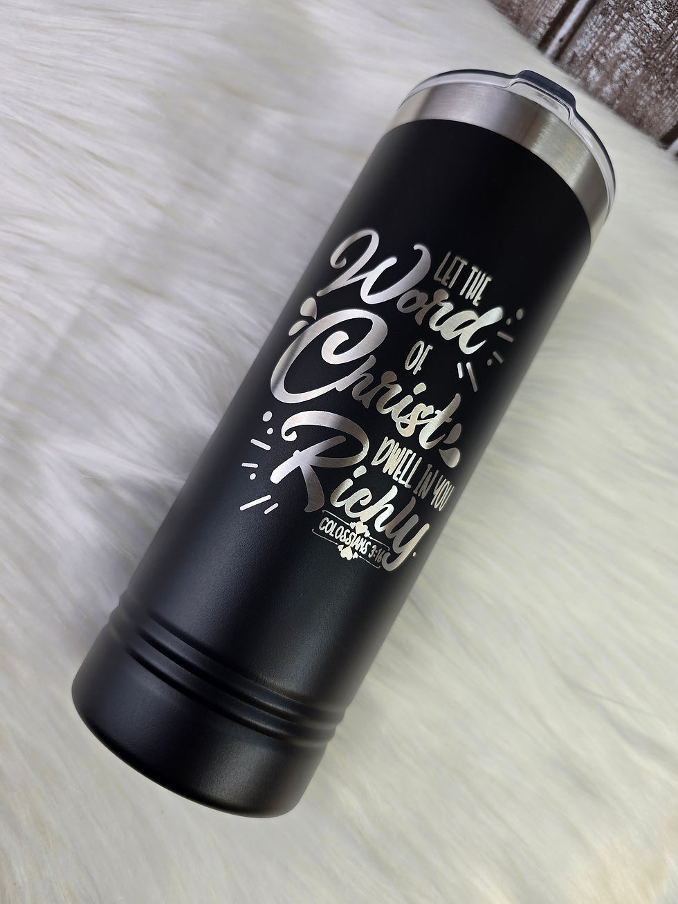 Thumbnail: 22oz Skinny Tumbler - Laser Engraved