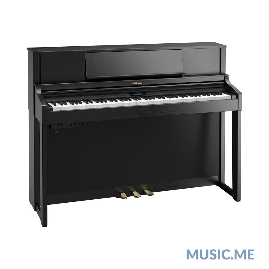 縮圖：Roland LX-7 ดิจิทัลเปียโนสีดำเงา คีย์ไม้ผสม PHA-50 พร้อมลำโพง 6 ตัว และ Bluetooth MIDI/Audio