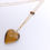 Thumbnail: Vintage Tiger's Eye Heart Pendant