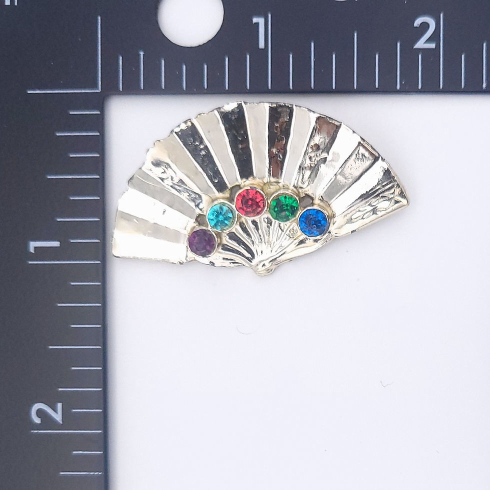 Thumbnail: 80s Silver Fan Pin