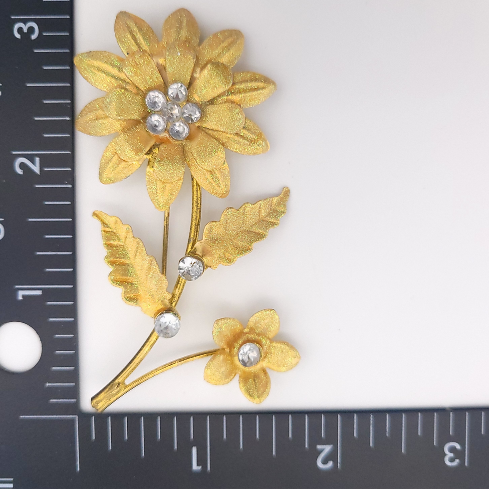 Thumbnail: 70s Jumbo Flower Brooch