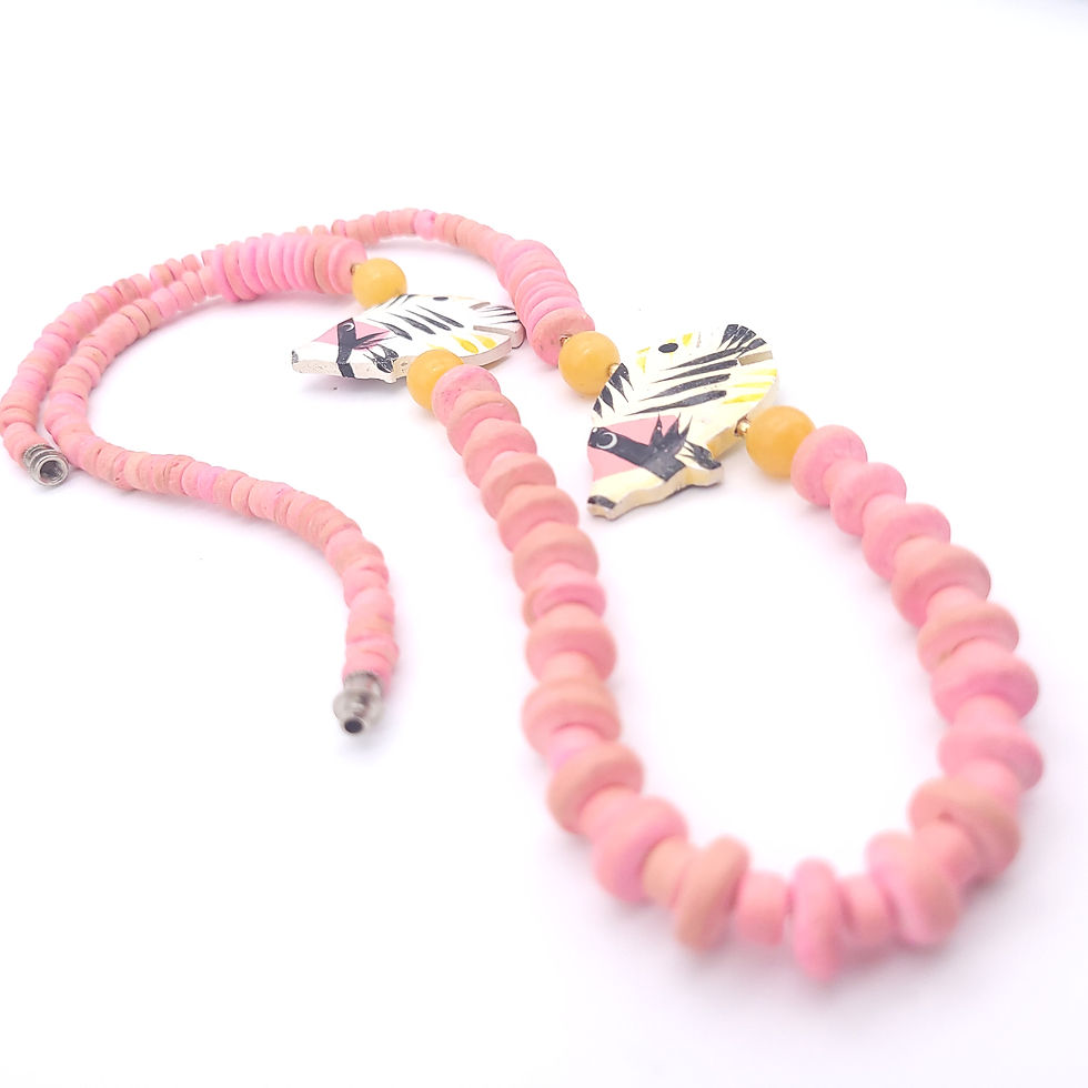 Thumbnail: 80s Fish and Shell Necklace
