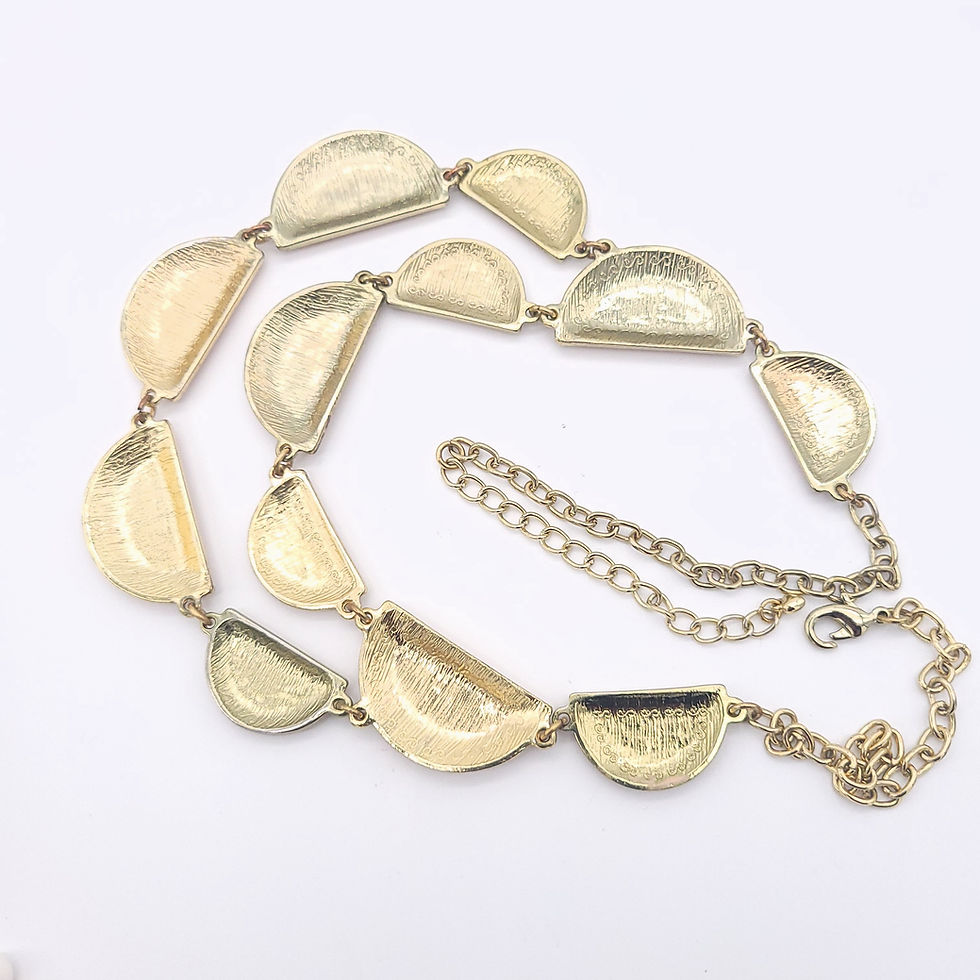 Thumbnail: 90s Jumbo Pink Enamel Necklace