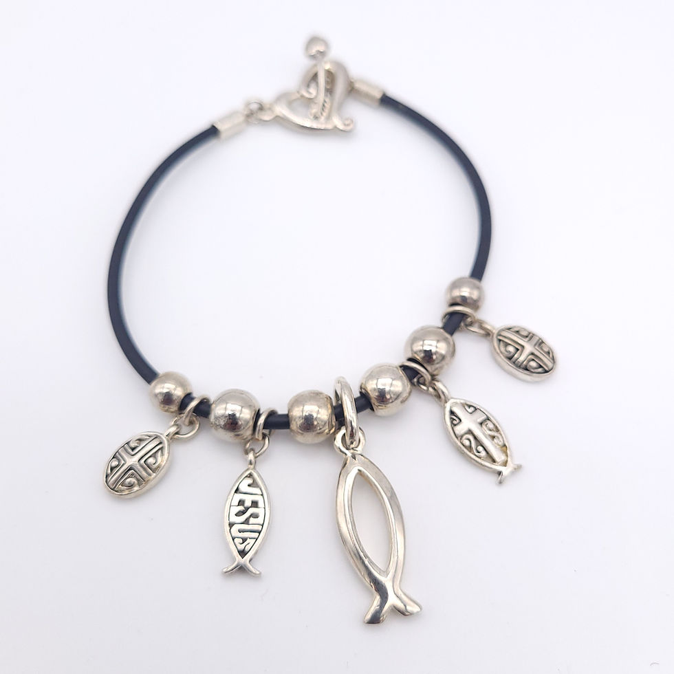 Thumbnail: Ithycus Sterling Charm Bracelet