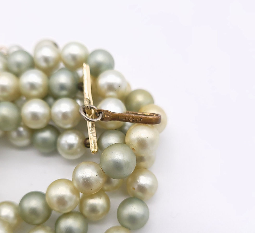 Thumbnail: Coro Multistrand Beaded Necklace