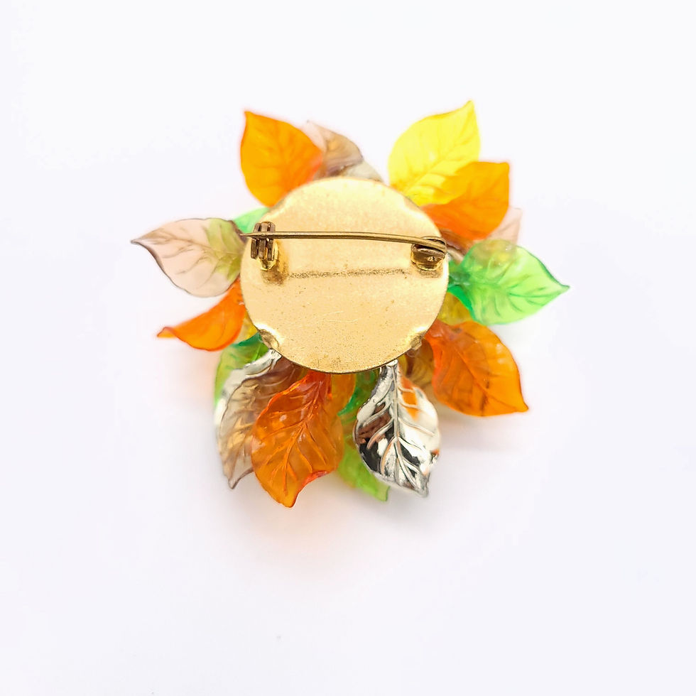 Thumbnail: Vintage Autumn Leaves Brooch