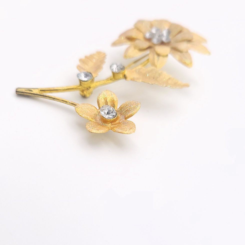 Thumbnail: 70s Jumbo Flower Brooch