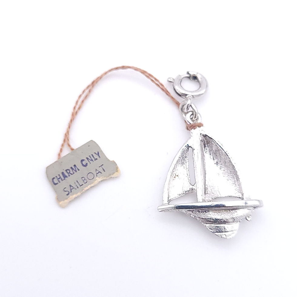 Thumbnail: Monet Silver Sailboat Charm