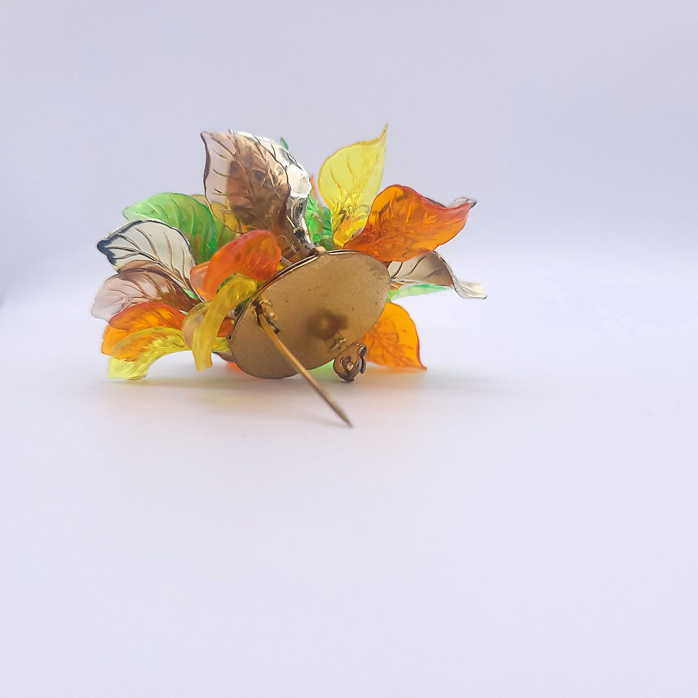 Thumbnail: Vintage Autumn Leaves Brooch
