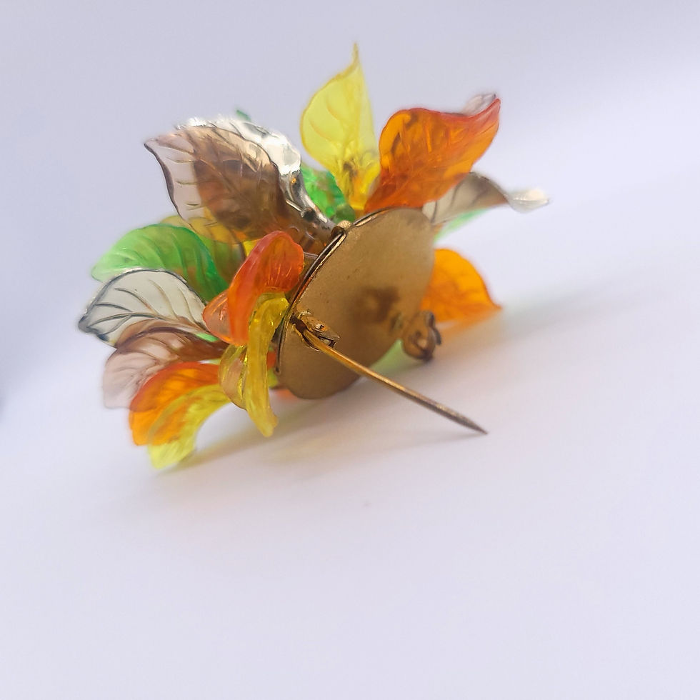 Thumbnail: Vintage Autumn Leaves Brooch