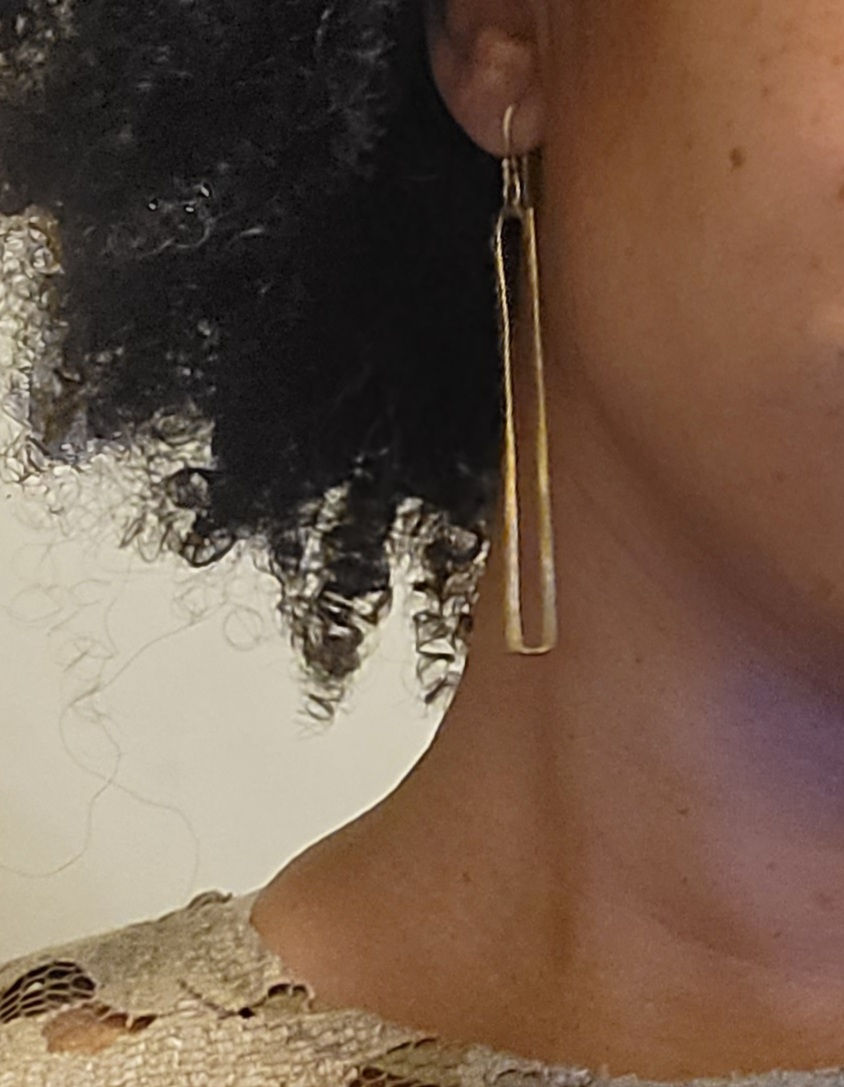 Thumbnail: Kenyan Brass Cathedral Earrings