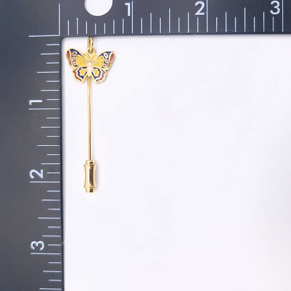 Thumbnail: Napier Cloisonné Butterfly Stick Pin