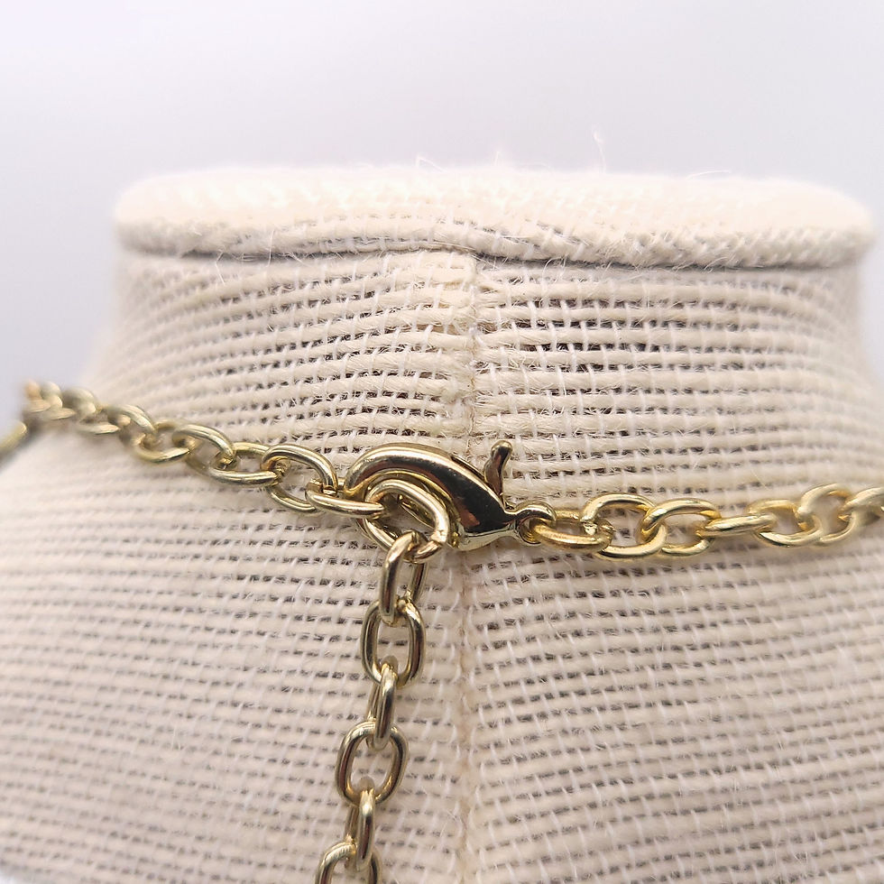 Thumbnail: 90s Jumbo Pink Enamel Necklace