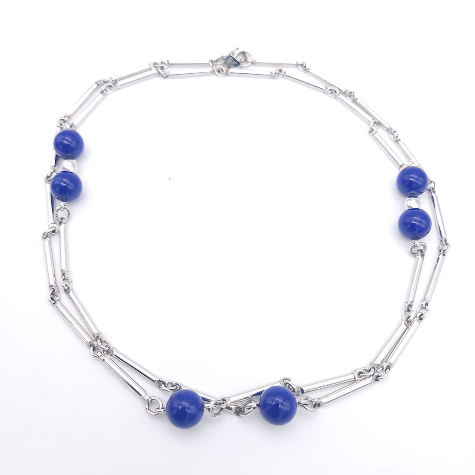 Thumbnail: Blue Beaded Necklace