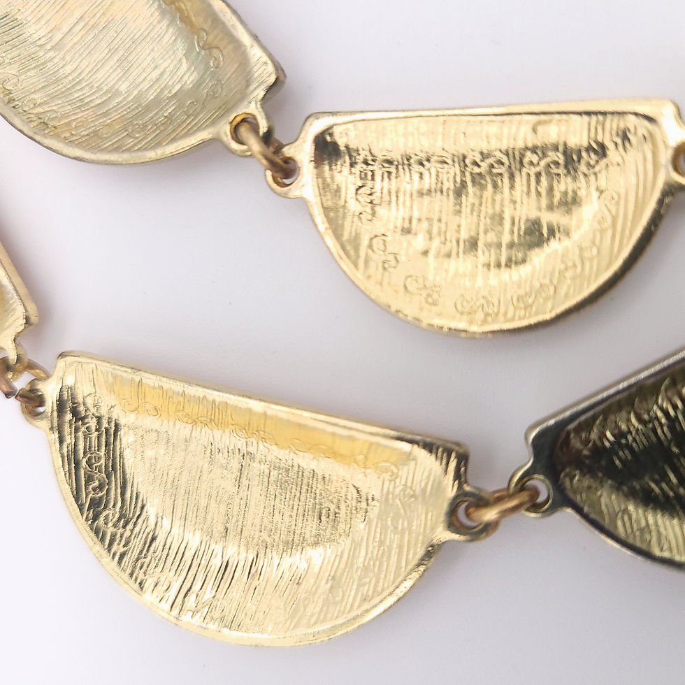 Thumbnail: 90s Jumbo Pink Enamel Necklace