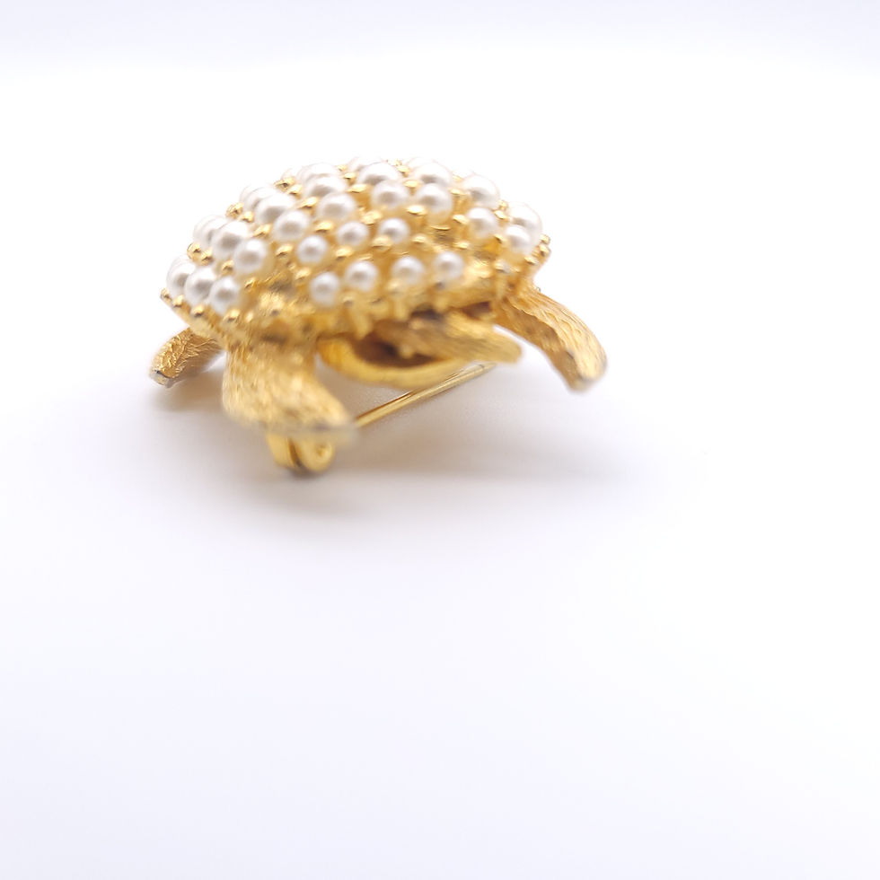 Thumbnail: 80s Pearl Sea Turtle Brooch
