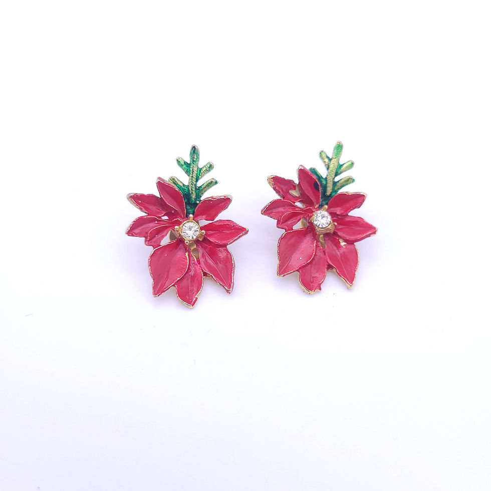 Thumbnail: Ponsettia Earrings