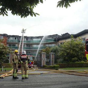 Hundreds evacuated after major fire at Dublin apartment complex