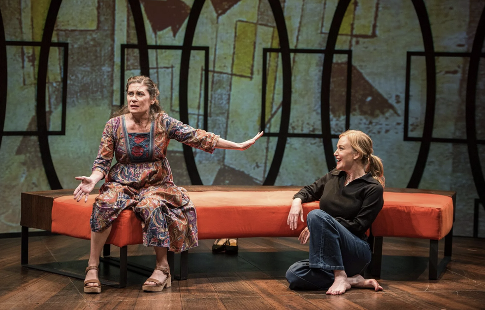 Credits: Set designer is Jason Fassl, Heidi Armbruster and Colleen Madden as Alice/Diane