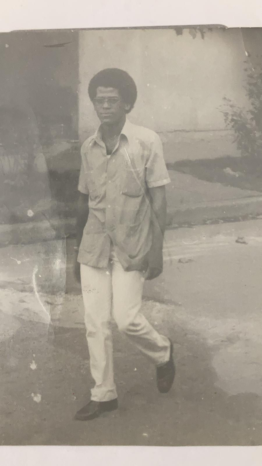 Silvio García durante su adolescencia en Cuba. | Archivo personal.