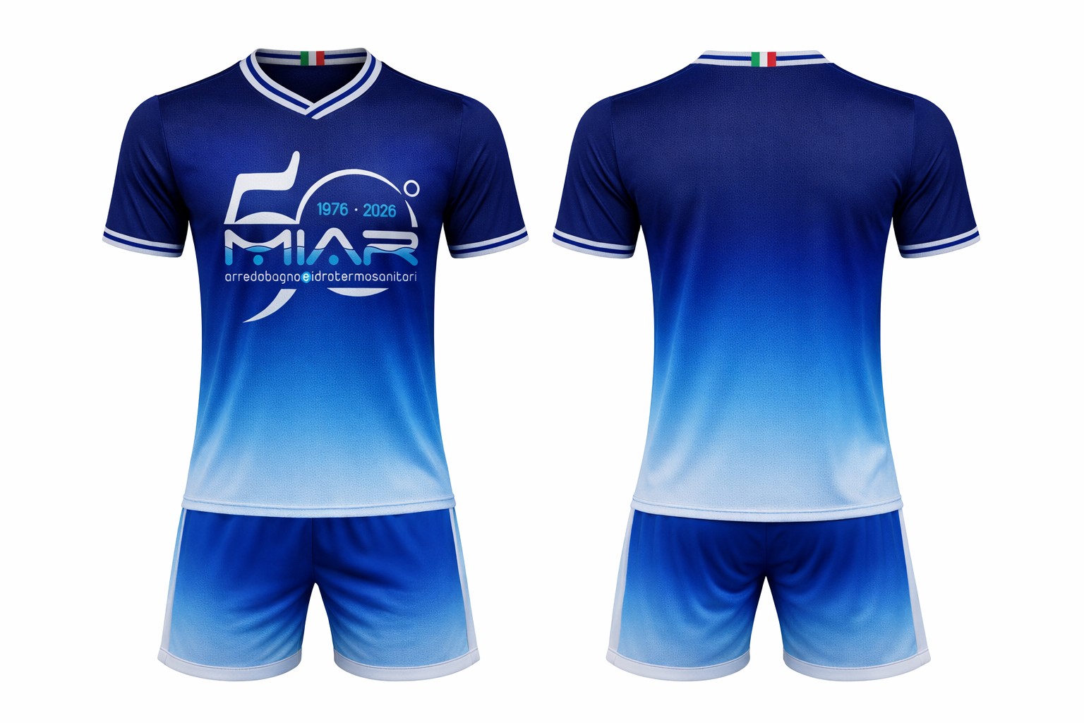 Divisa blu MIAR in sublimazione