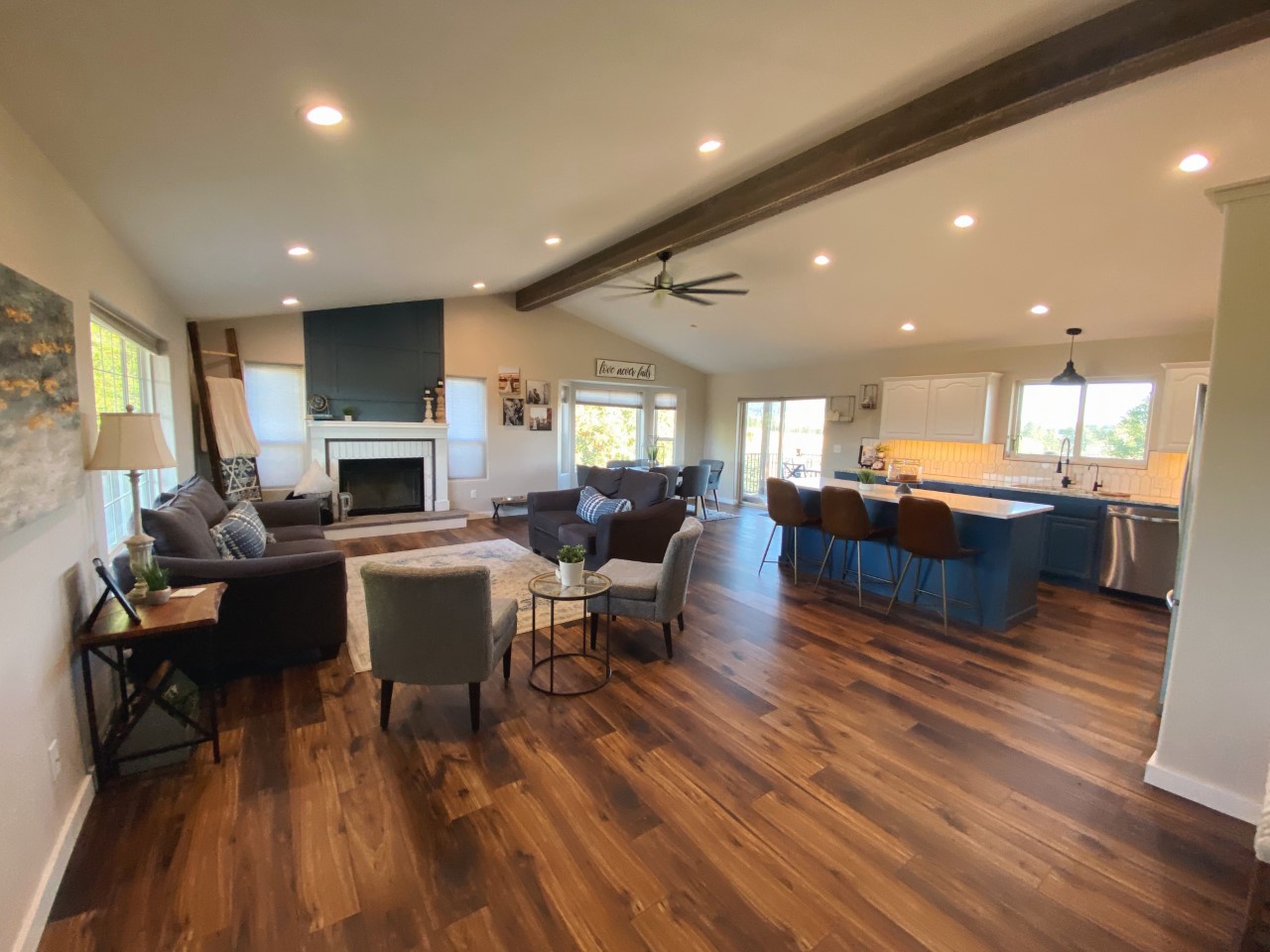 B-Line remodeling detail from completed Spokane home