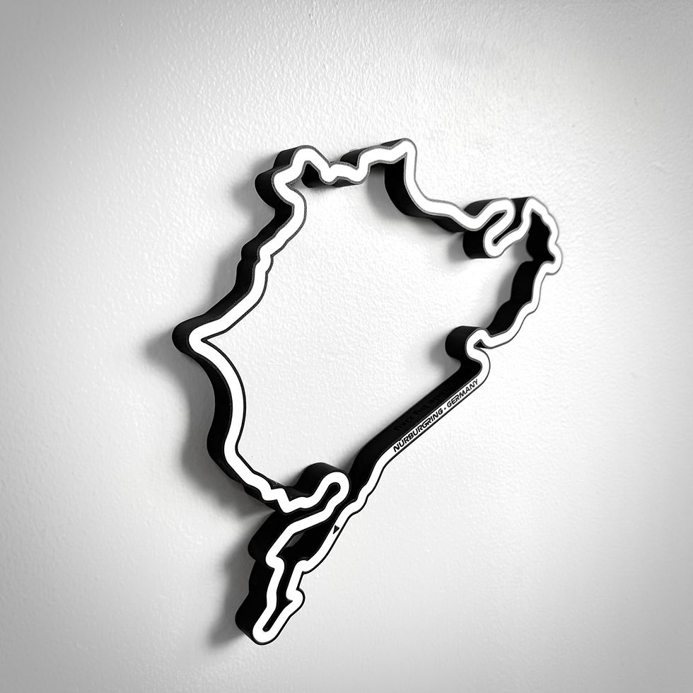 Thumbnail: Nürburgring Track Wall Art, Upper Left