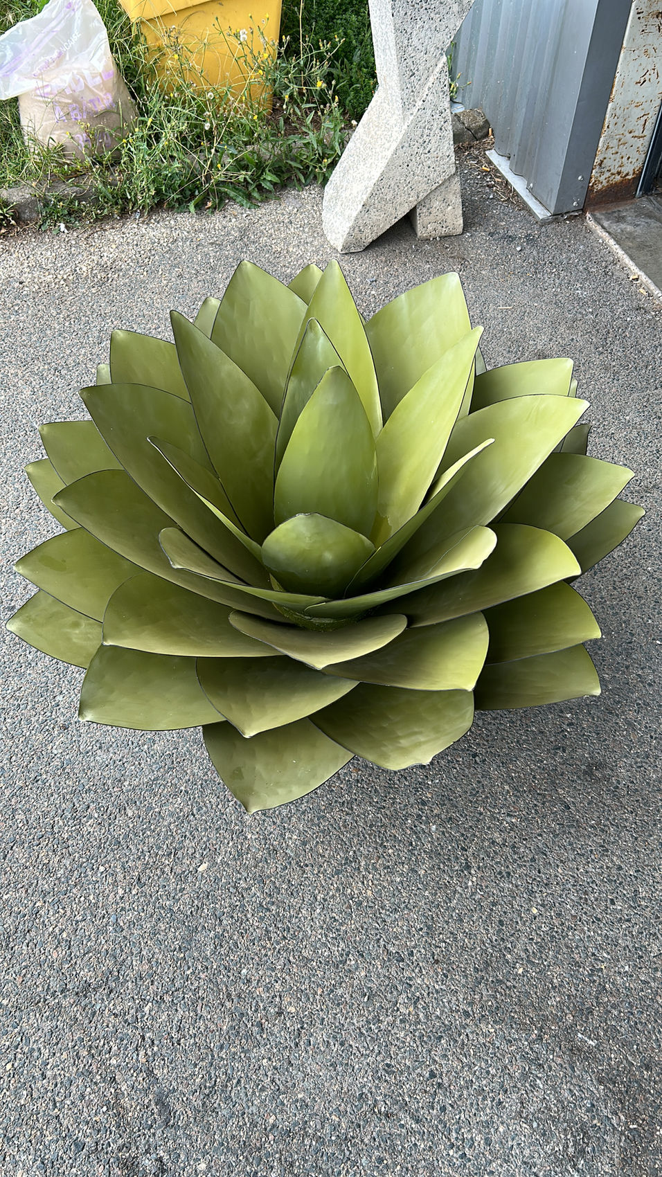 Feronnerie, art, extérieur, cactus, nénuphare, décoration