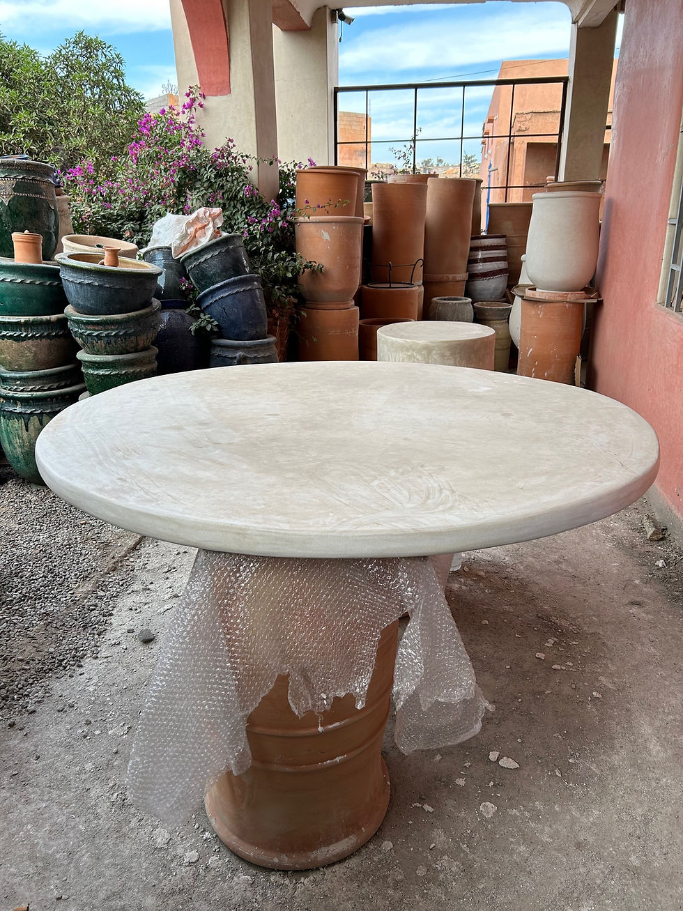 Miniature : Table en tadelakt  / plusieurs dimensions 