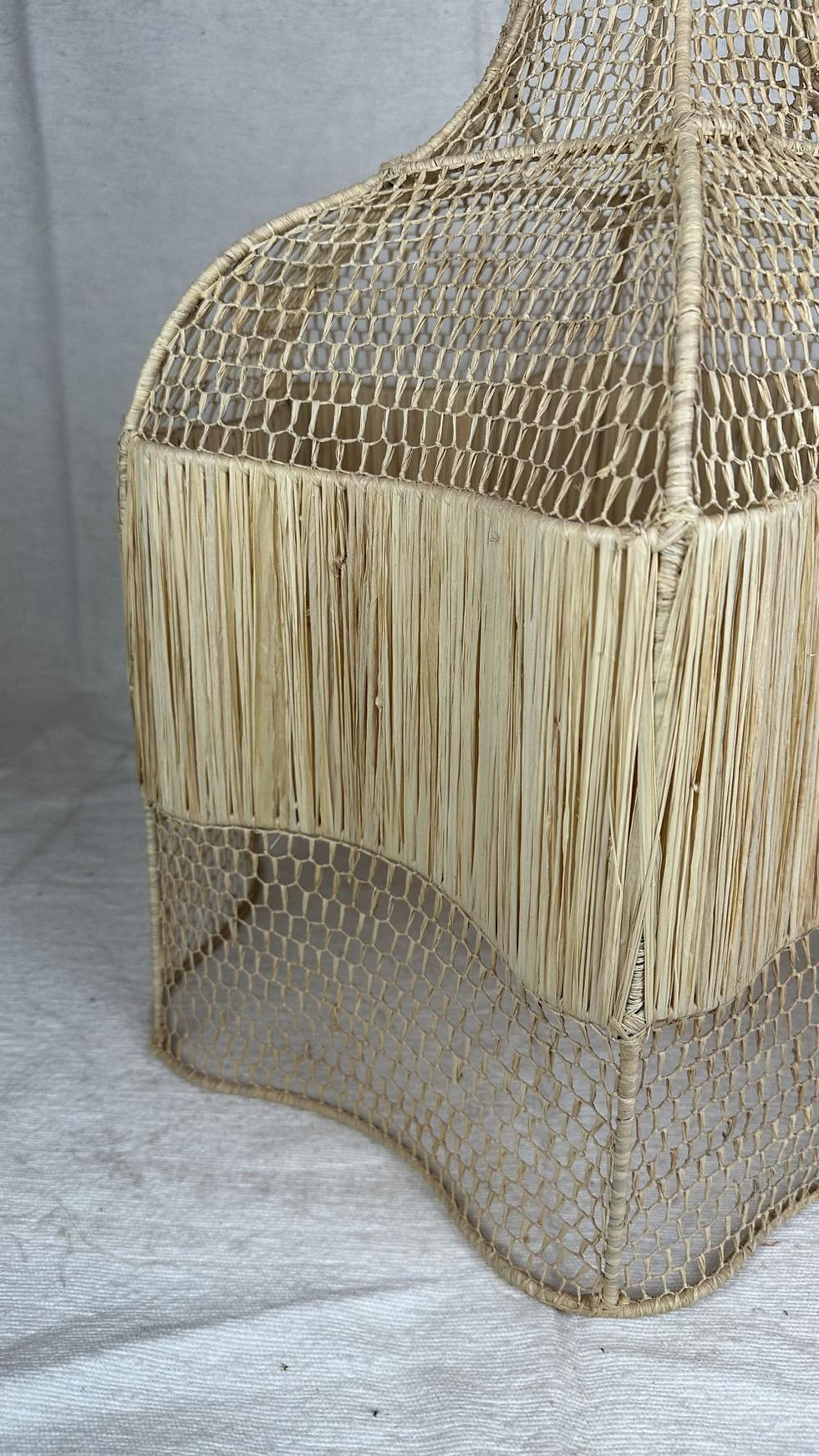 Miniature : Lampe en raffia