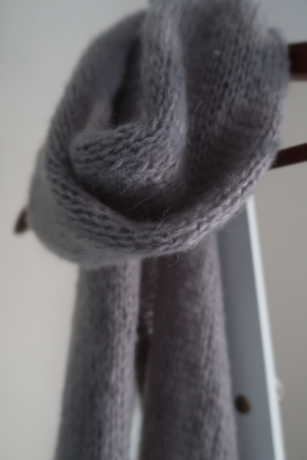 Mohair Scarf in Grey
