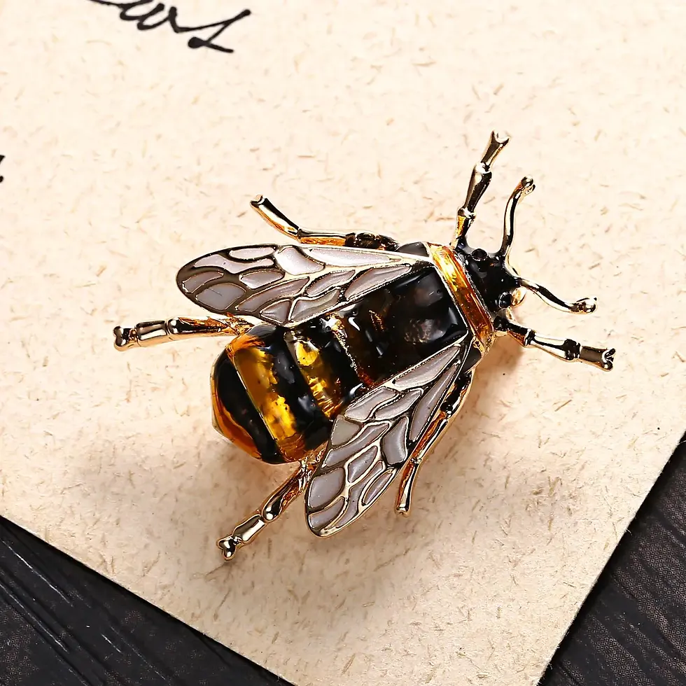 Thumbnail: Lovely Birds Butterfly Bee Brooch for Women Pearl Rhinestone Trendy Animal