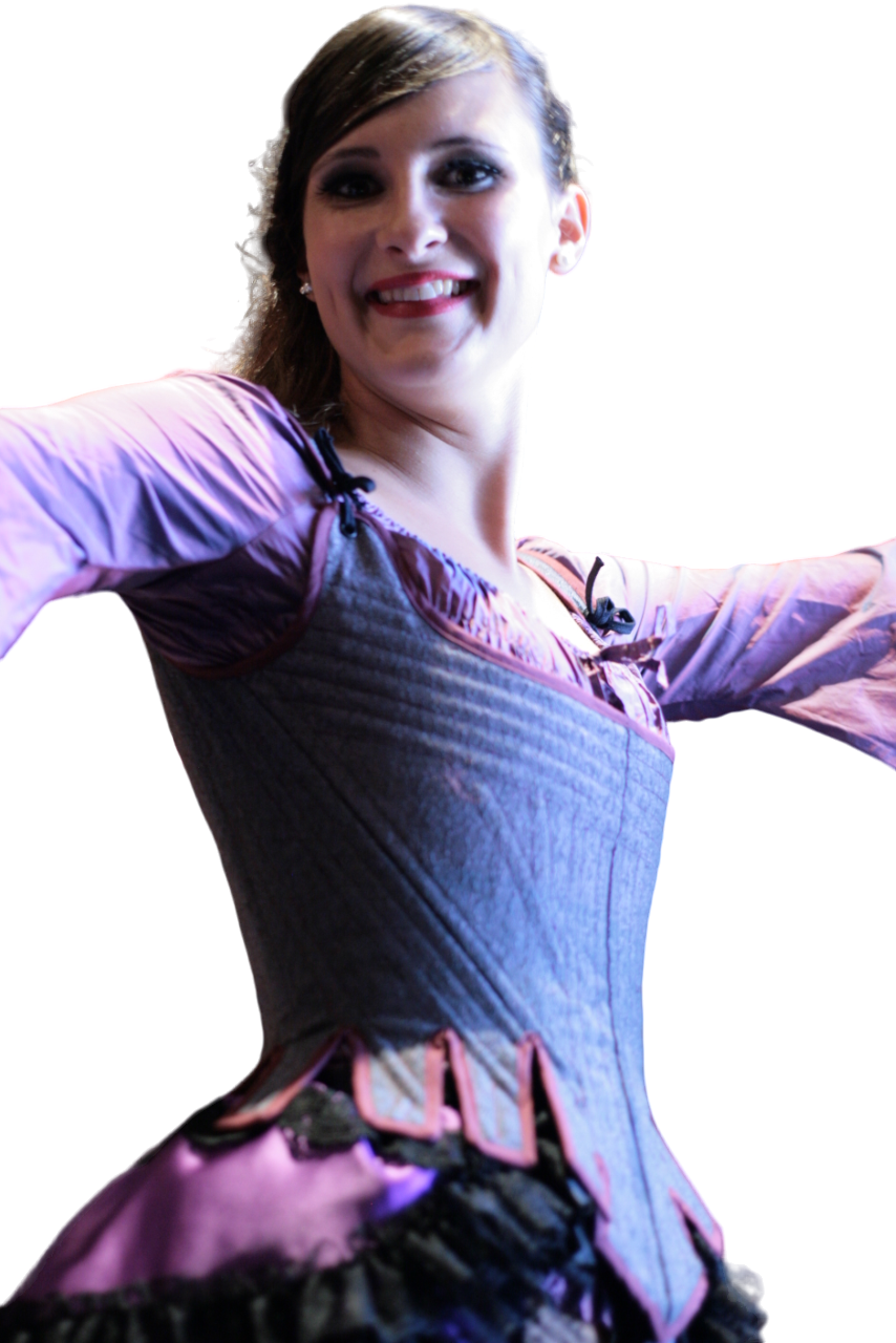 الصورة المصغرة: Corset renaissance femme violet bleu