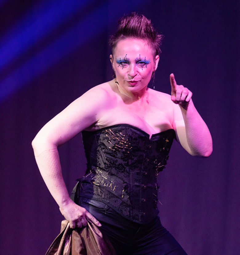 Miniatura: Corset jacquard baroque, broderies punk