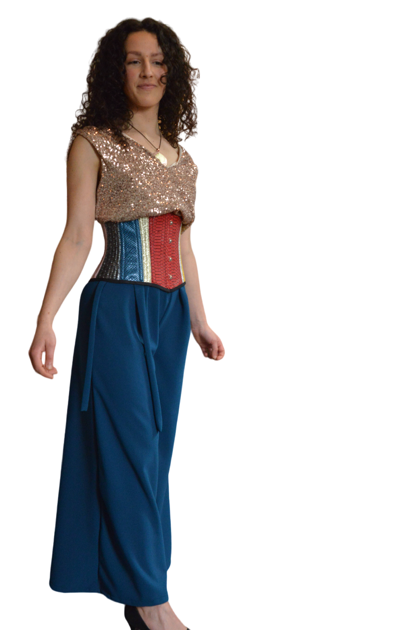 Miniatura: Serre-taille multicolore en sky