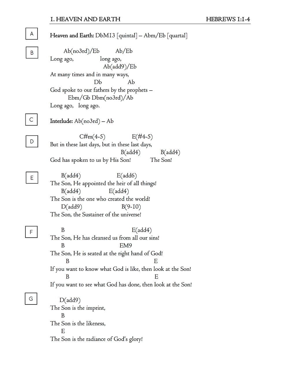 Thumbnail: Hebrews Chord Charts