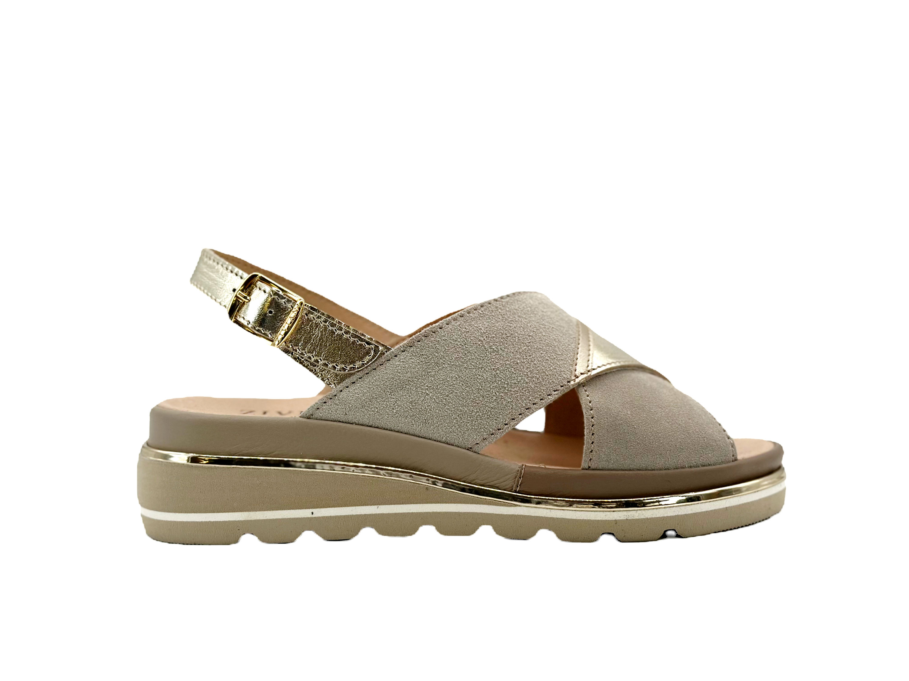 Corfù 192 oro/camoscio beige