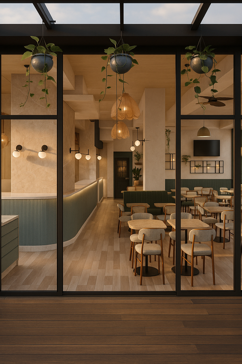 Contemporary Restaurant with Natural Elements