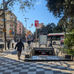 Carrer de Sants, entrada del metro de la plaça