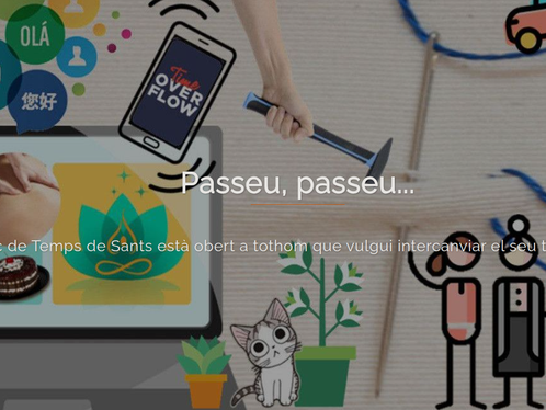 Portada web del banc del temps