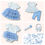 Thumbnail: Vintage French Fairytale Dress - blue - Pre-Order