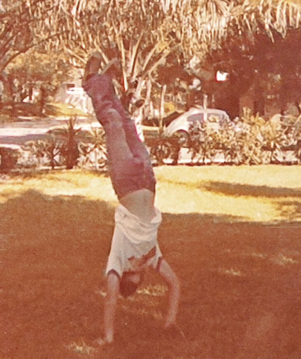 David goofing around