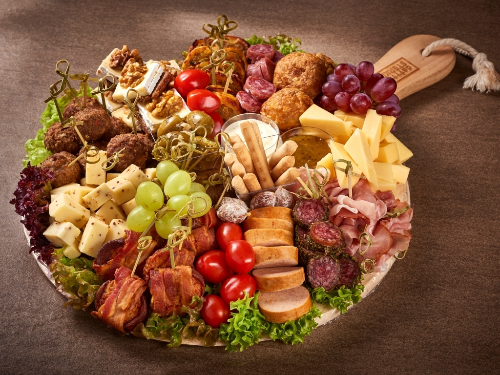 Arranged Food and Objects