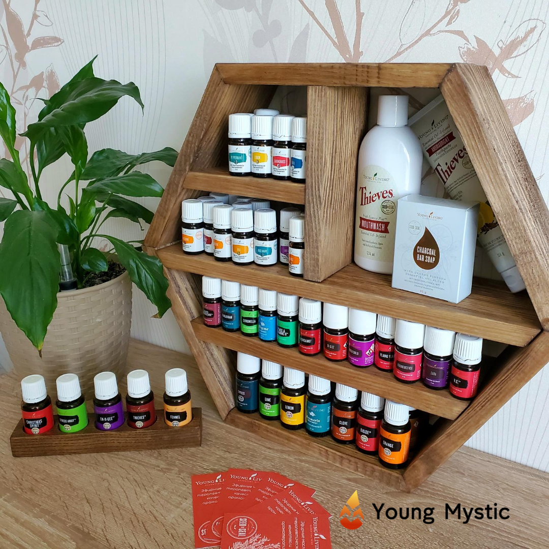 Полка под эфирные масла Шестиугольник