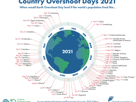 Country overshoot day 7 March 2021