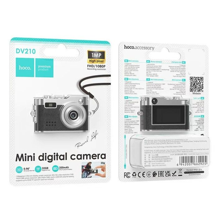 Thumbnail: Hoco mini camera DV210 Mini მინი ფოტოაპარატი