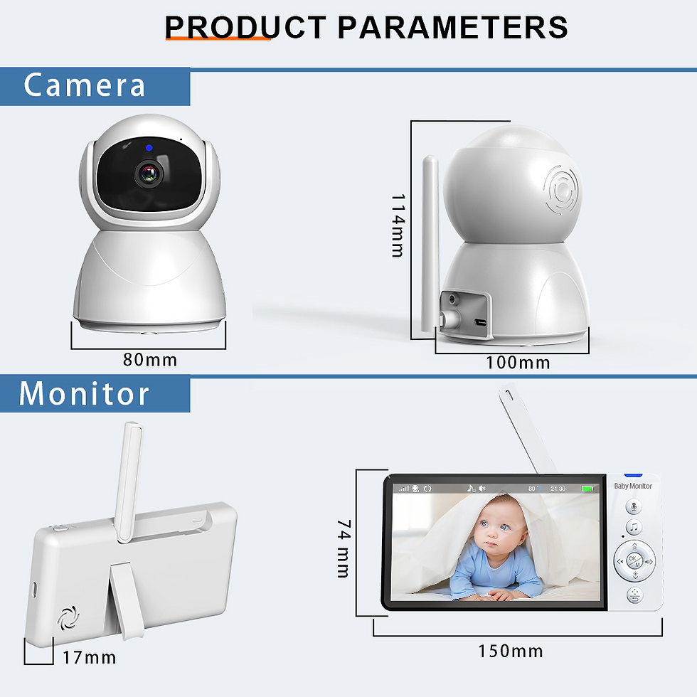Thumbnail: ძიძა კამერა Anhong ABM700 Baby monitor 5 Inch